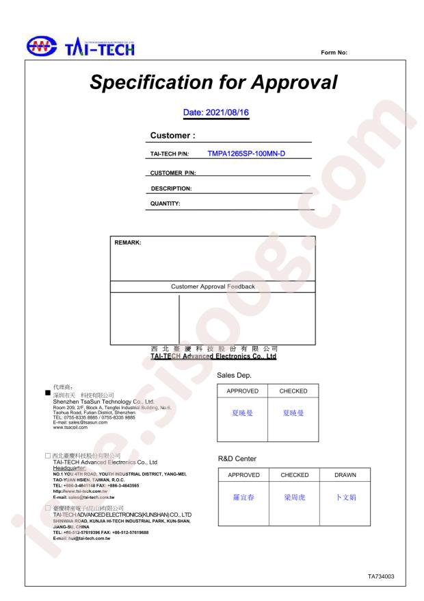 TMPA1265SP-100MN-D