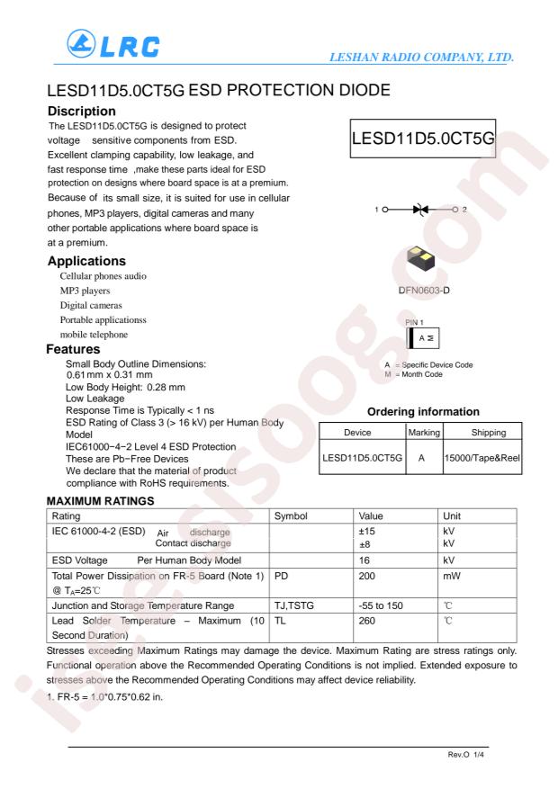 LESD11D5.0CT5G