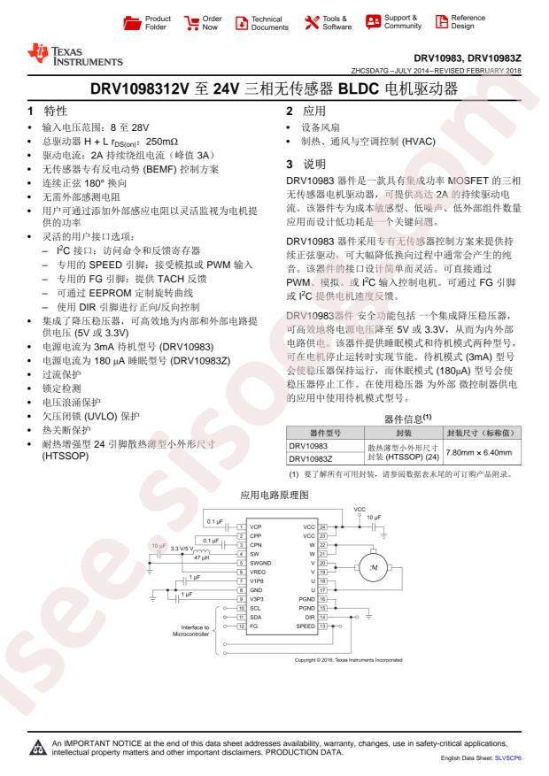 DRV10983PWPR