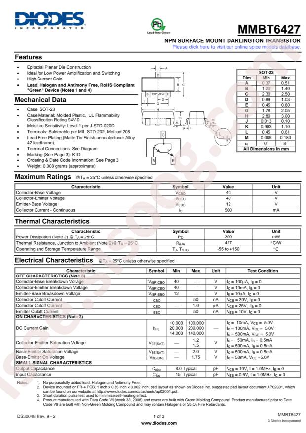 MMBT6427-7-F