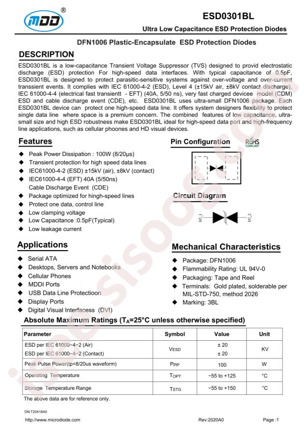 ESD0301BL