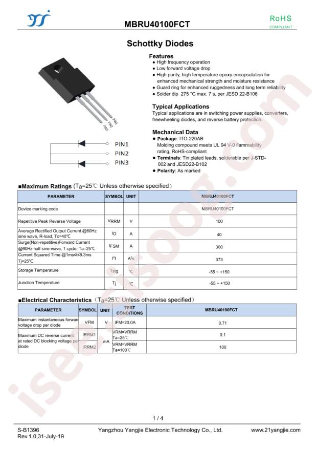 MBRU40100FCT