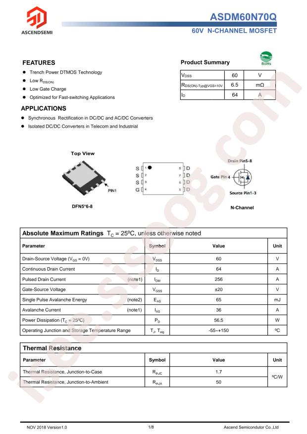 ASDM60N70Q-R