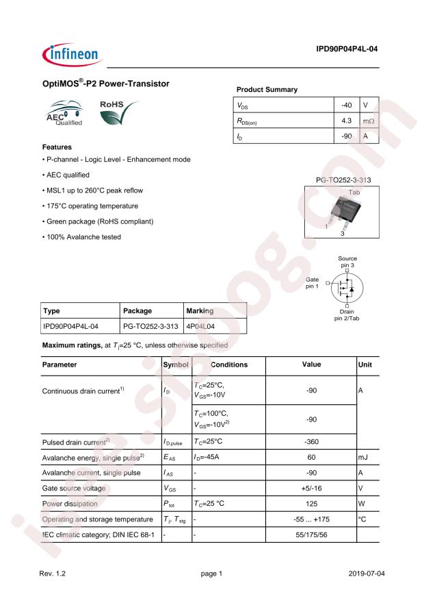 IPD90P04P4L-04