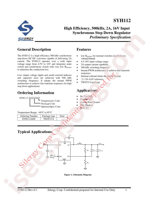 Silergy SYH112ADC