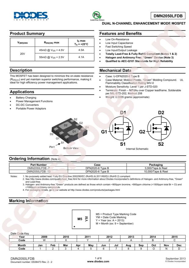 DMN2050LFDB-7