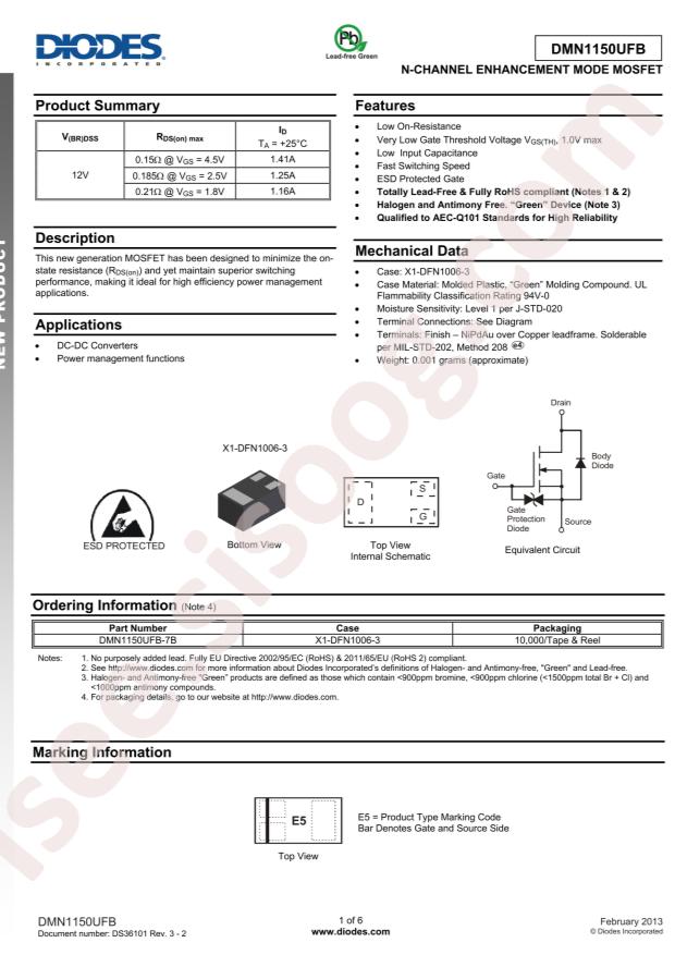 DMN1150UFB-7B