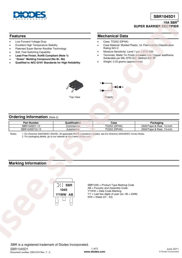 SBR1045D1-13