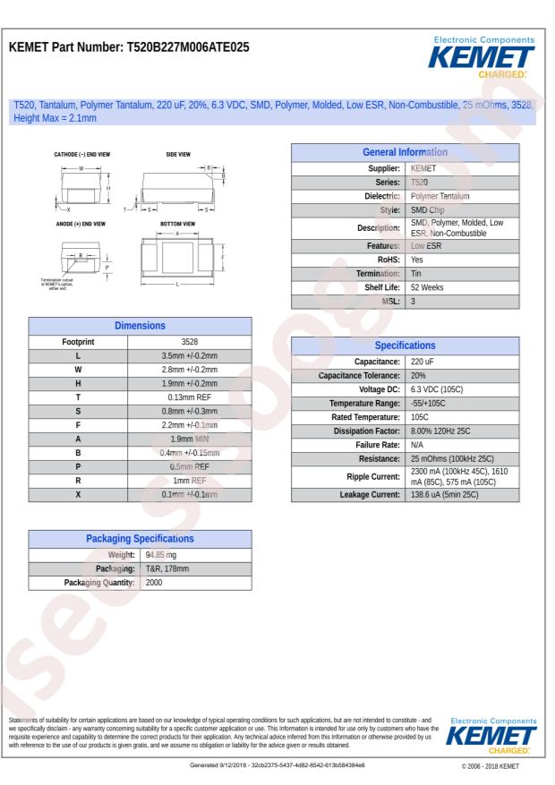 T520B227M006ATE025