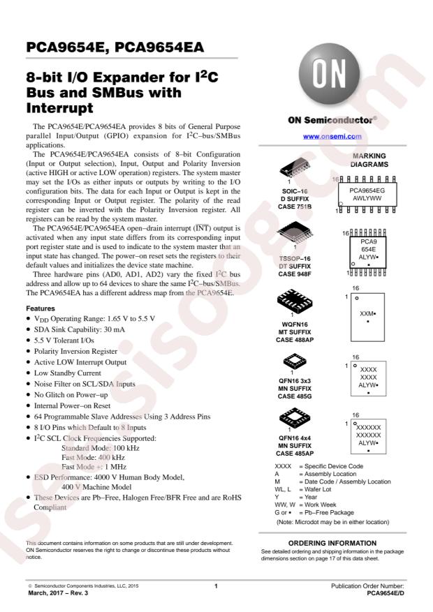 PCA9654EDTR2G