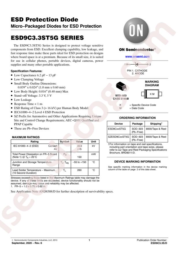 ESD9C5.0ST5G