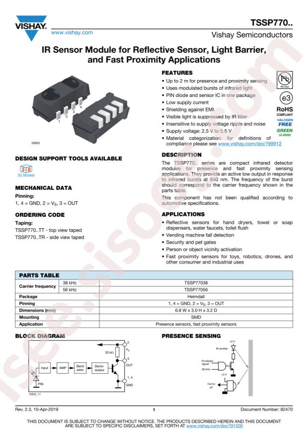 TSSP77038TR