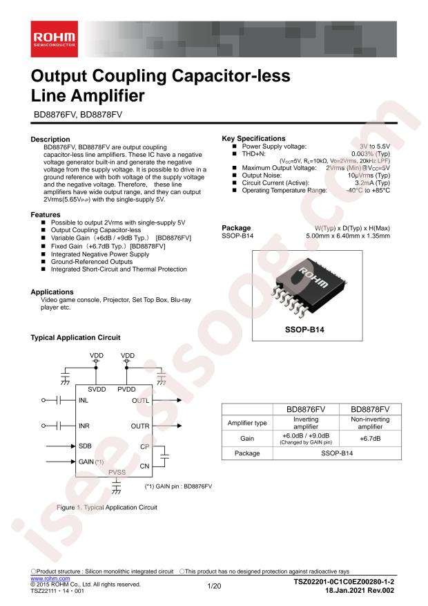 ROHM BD8878FV-E2