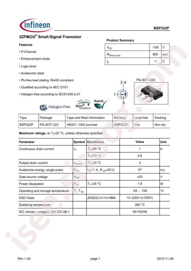 BSP322PH6327
