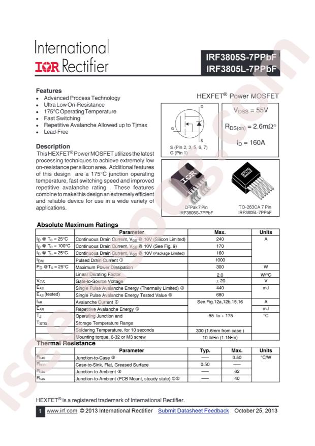 IRF3805STRL-7PP
