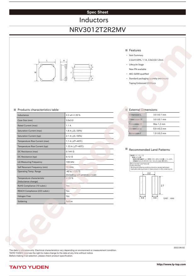 NRV3012T2R2MV