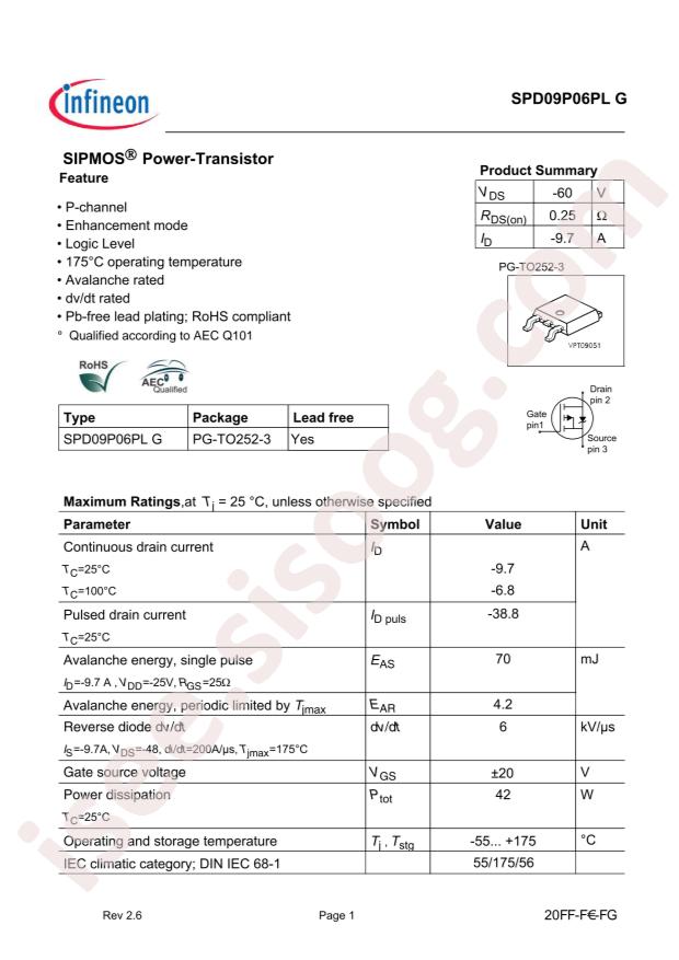 SPD09P06PL G