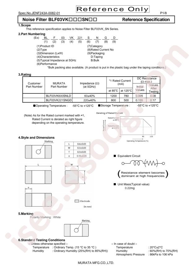 muRata BLF03VK221SNGD