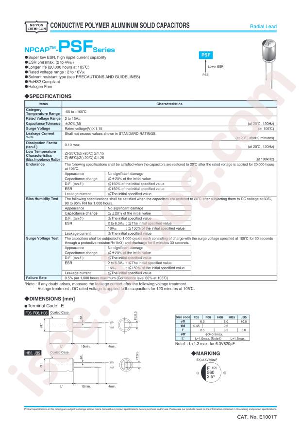 APSF160ETD101MF05S
