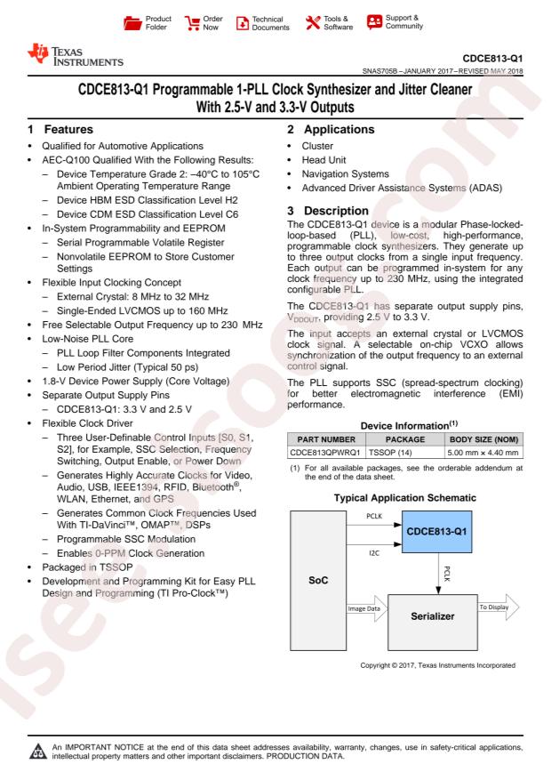CDCE813QPWRQ1