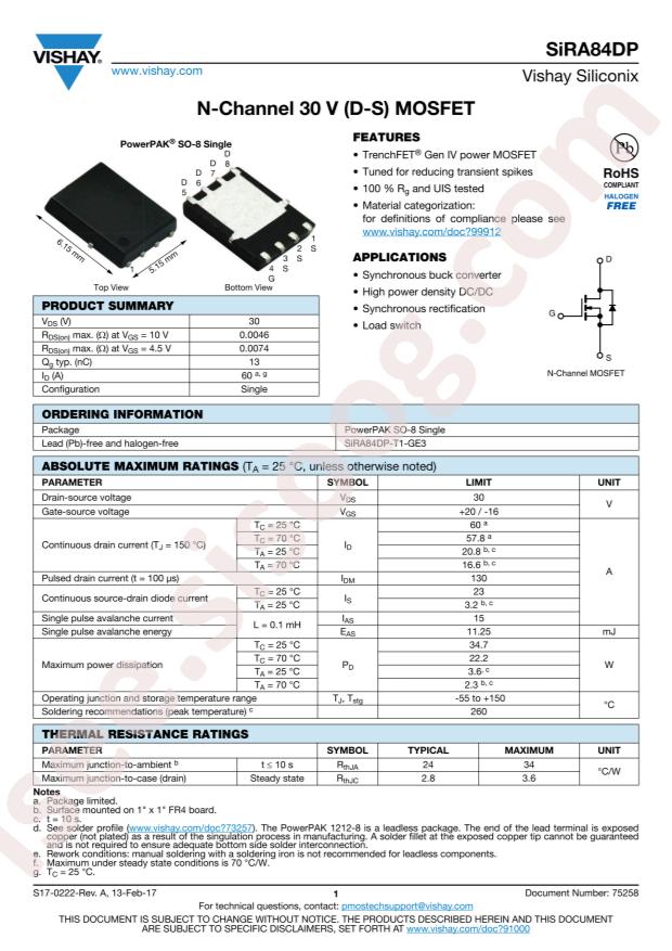 SIRA84DP-T1-GE3