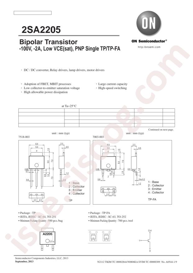 2SA2205-TL-E