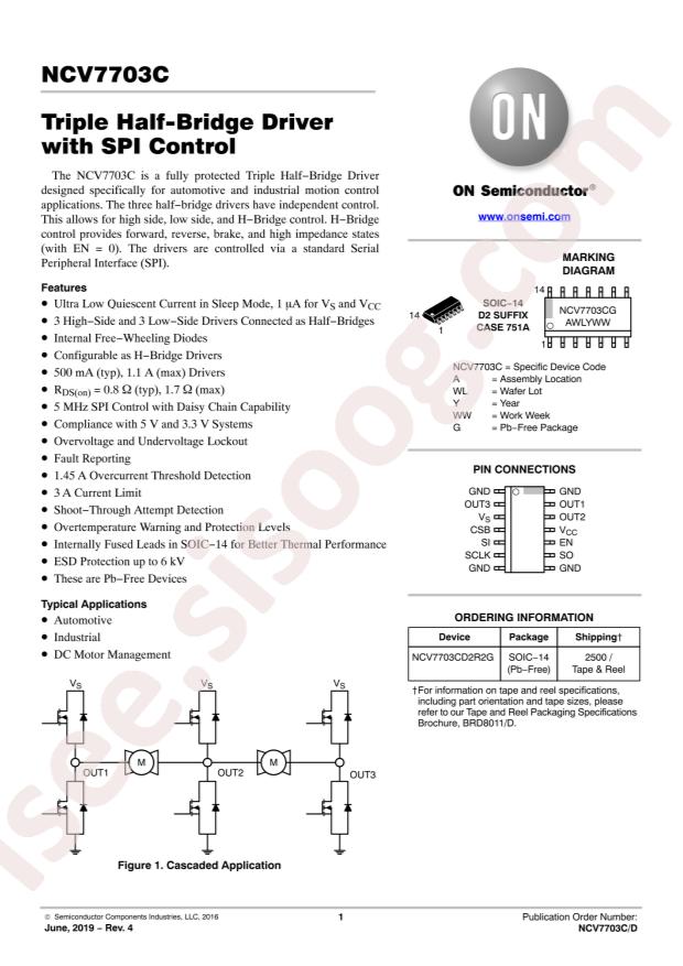 NCV7703CD2R2G