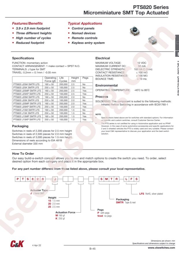 PTS820J20MSMTRLFS