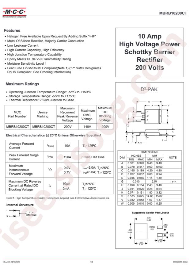 MBRB10200CT-BP
