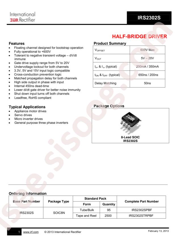 IRS2302SPBF