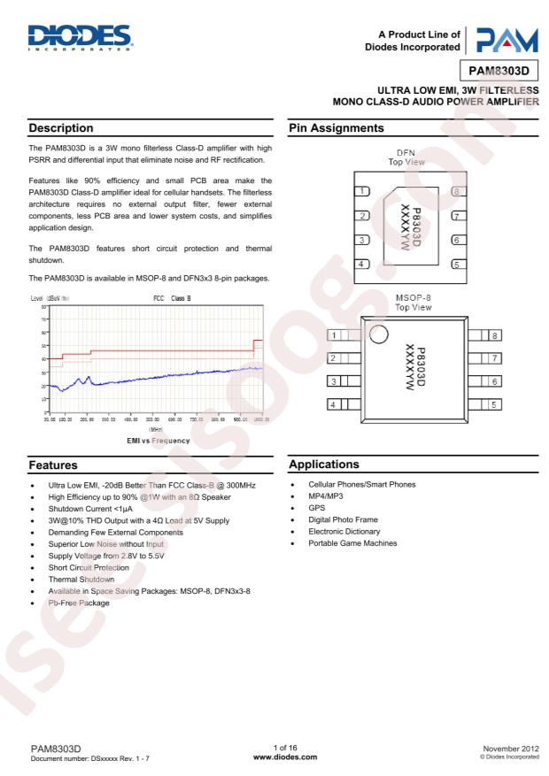 PAM8303DBSC
