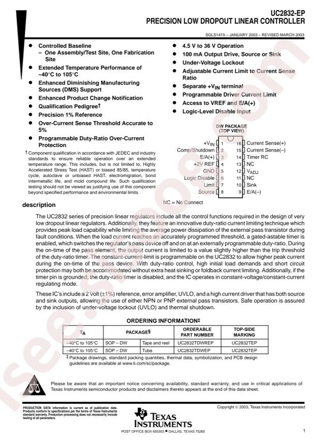UC2832TDWEP