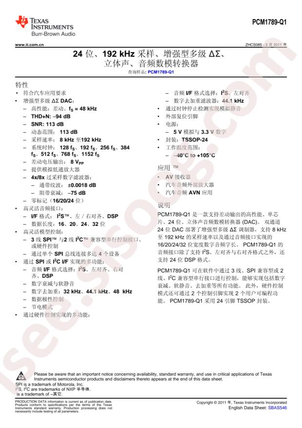 PCM1789TPWRQ1