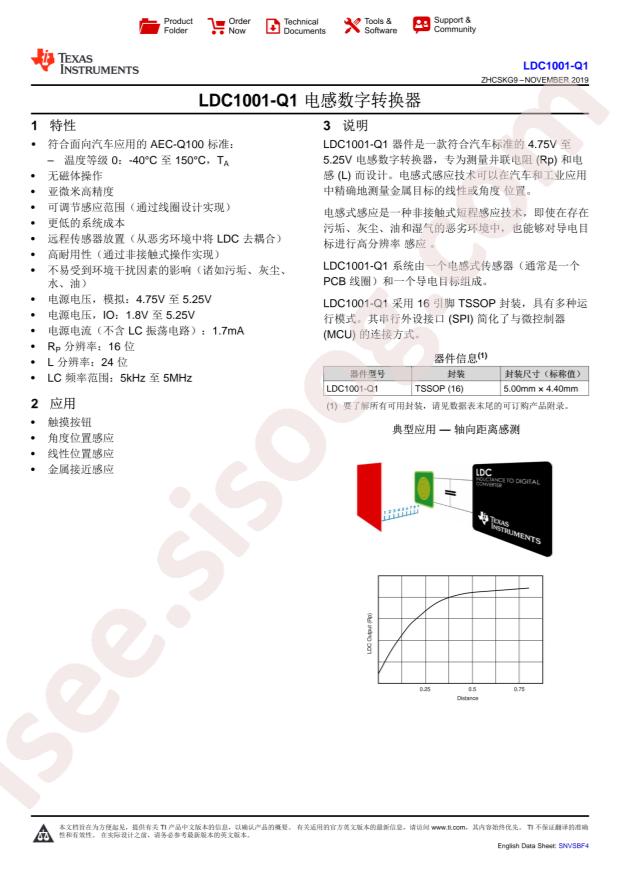 LDC1001EPWRQ1