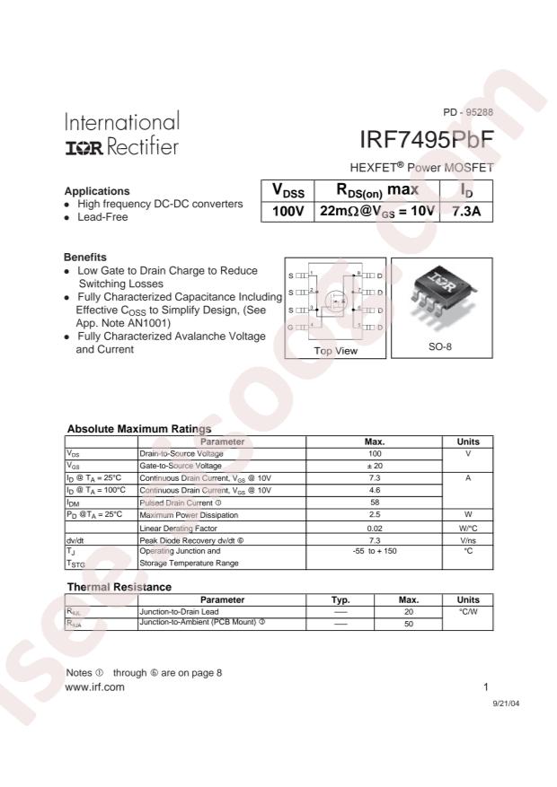 IRF7495TRPBF