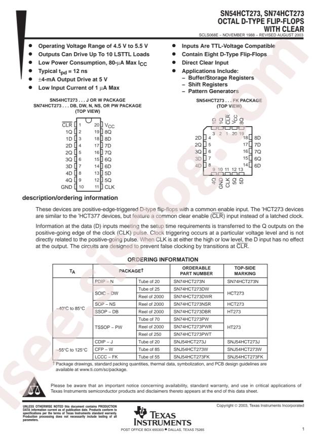 SN74HCT273PWR