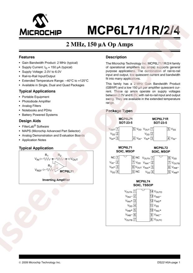 MCP6L71T-E/OT