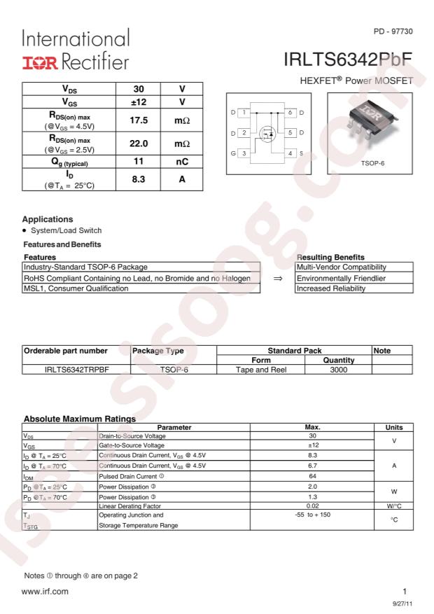 IRLTS6342TRPBF