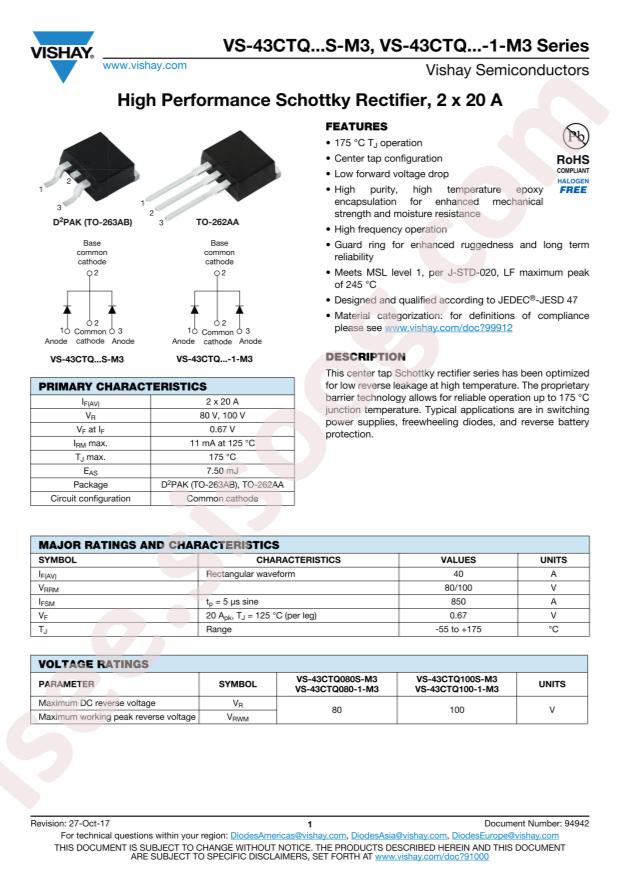 VS-43CTQ100STRL-M3