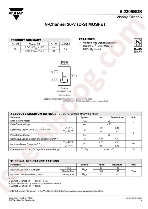 SI2306BDS-T1-GE3