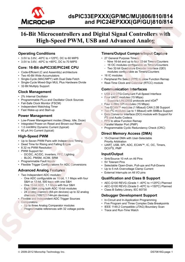 PIC24EP256GU810-I/PF