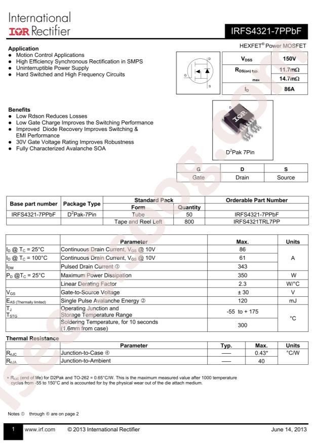 IRFS4321TRL7PP