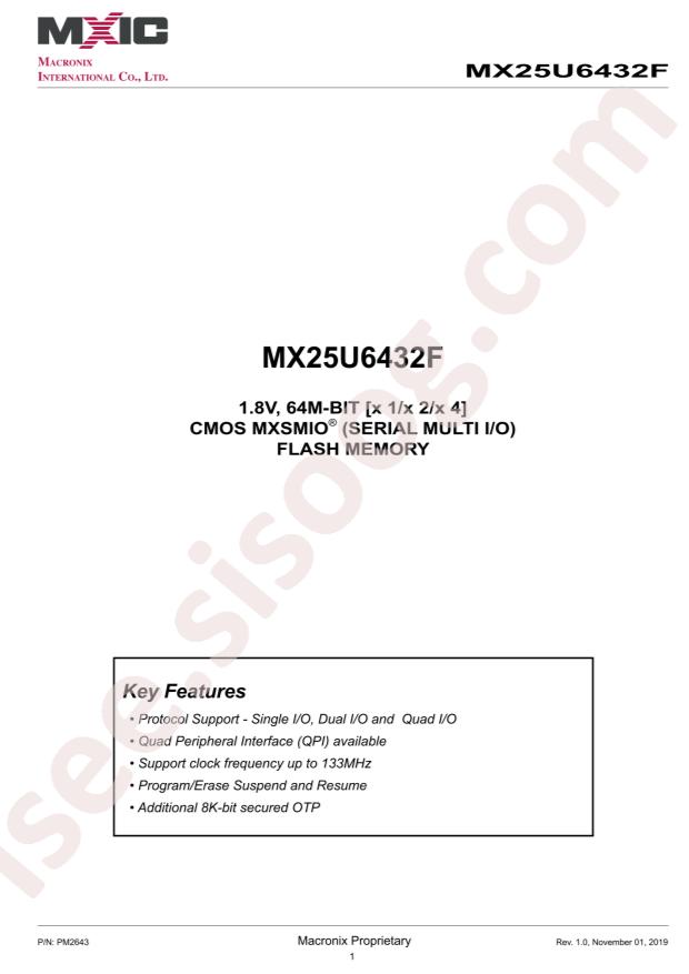 MX25U6432FM2I02