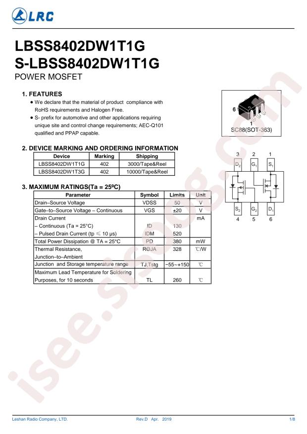 LBSS8402DW1T1G
