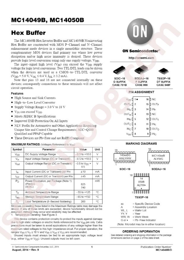 NLV14049BDR2G