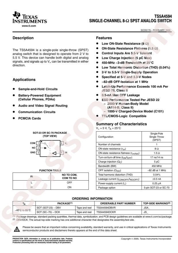 TS5A4594DBVR