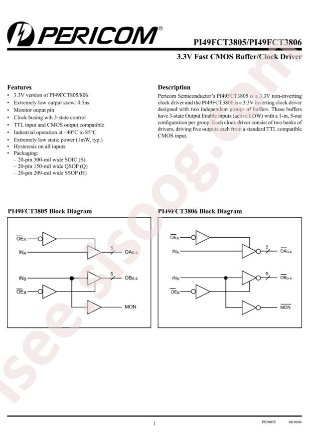 PI49FCT3805CHEX