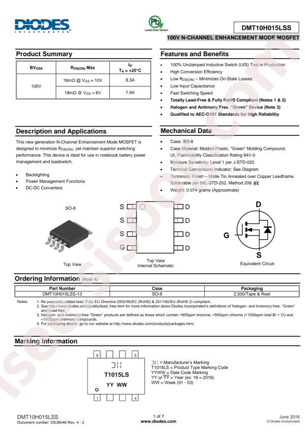 DMT10H015LSS-13