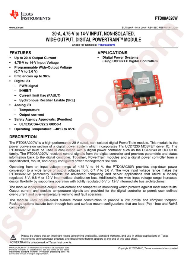 PTD08A020WAD