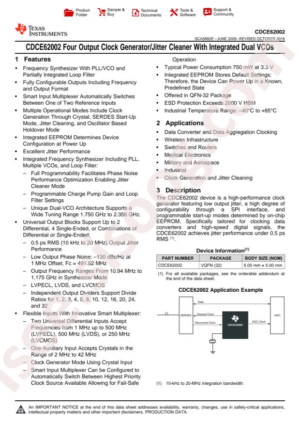 CDCE62002RHBT